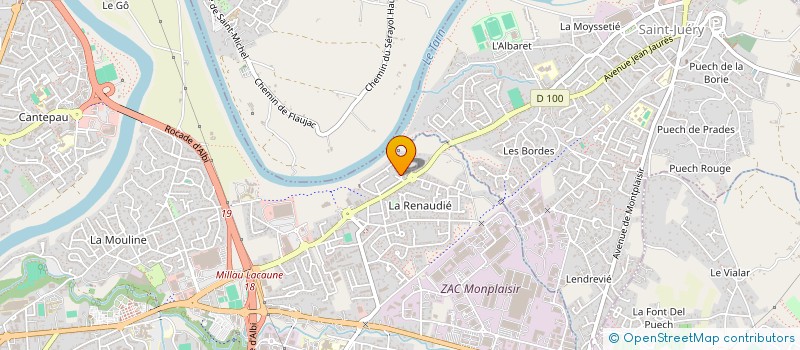 localisation de l'entreprise MONSIEUR FRANCIS CALMETTES à ALBI