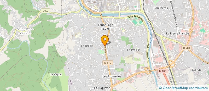 localisation de l'entreprise MONSIEUR FRANCIS CARCELLER  ALES