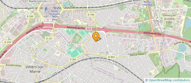 localisation de l'entreprise MONSIEUR FRANCIS CARL  NOISY-LE-GRAND