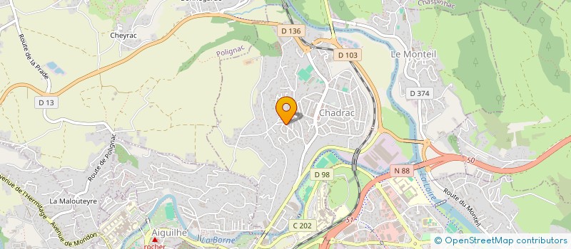 localisation de l'entreprise MONSIEUR FRANCIS CARLE  CHADRAC