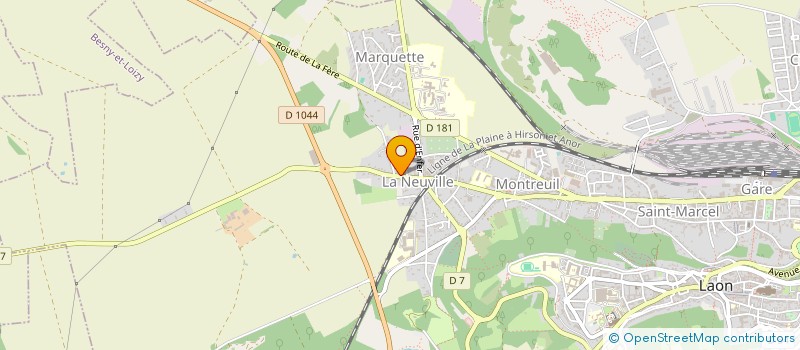 localisation de l'entreprise MONSIEUR FRANCIS CARLIER à LAON