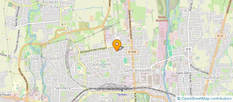 localisation de l'entreprise MONSIEUR FRANCIS CARPENTIER  TARBES