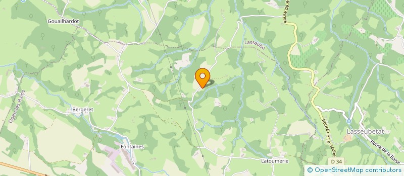 localisation de l'entreprise MONSIEUR FRANCIS CASABONNE-ANGLA  OGEU-LES-BAINS