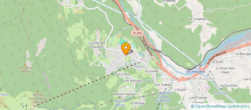 localisation de l'entreprise MONSIEUR FRANCIS CASTANG à LES HOUCHES
