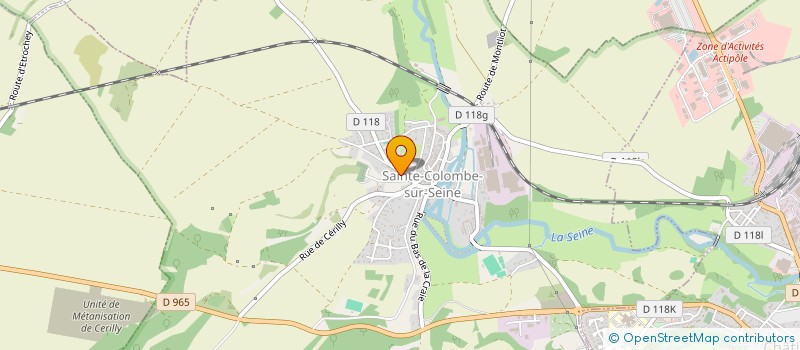 localisation de l'entreprise MONSIEUR FRANCIS CASTELLA  SAINTE-COLOMBE-SUR-SEINE