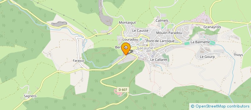 localisation de l'entreprise MONSIEUR FRANCIS CAUQUIL à LACAUNE