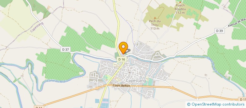 localisation de l'entreprise MONSIEUR FRANCIS CAUTAIN  CAPESTANG