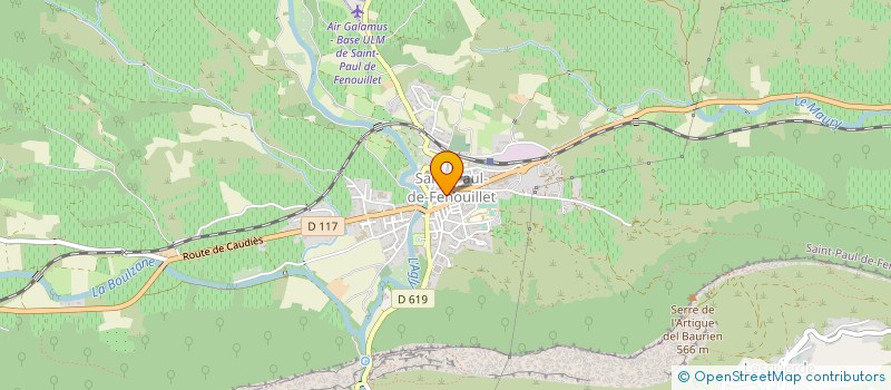 localisation de l'entreprise MONSIEUR FRANCIS CAZEAU  SAINT-PAUL-DE-FENOUILLET