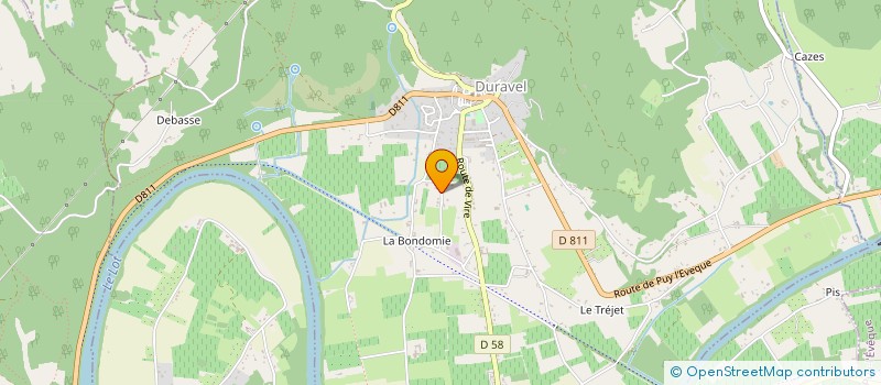 localisation de l'entreprise MONSIEUR FRANCIS CAZEAUX à DURAVEL