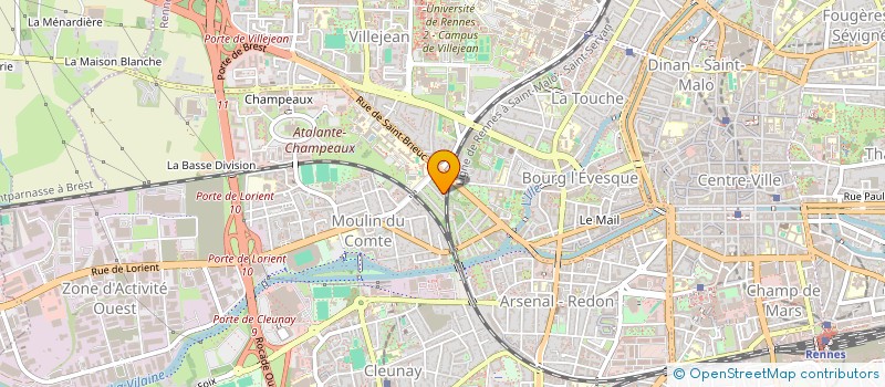 localisation de l'entreprise MONSIEUR FRANCIS CHAGNEAU  RENNES