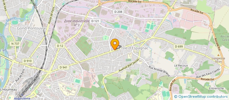 localisation de l'entreprise MONSIEUR FRANCIS CHARAMNAC  L'ISLE-D'ESPAGNAC