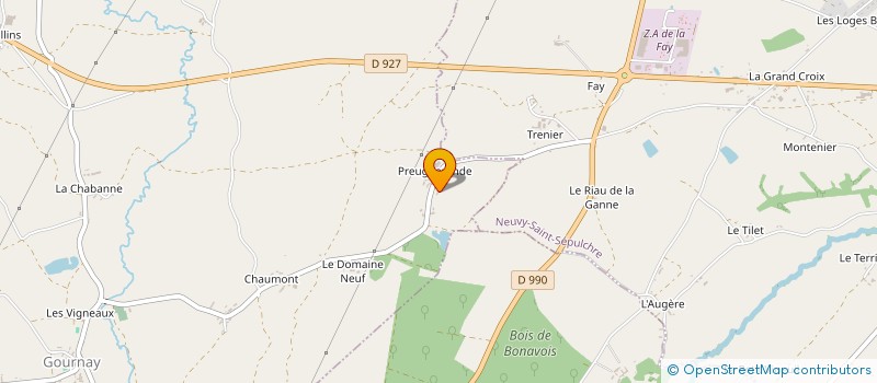 localisation de l'entreprise MONSIEUR FRANCIS CHAUMETTE à GOURNAY