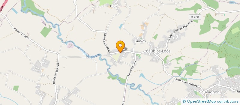 localisation de l'entreprise MONSIEUR FRANCIS CHEVALLIER  CAUBIOS-LOOS