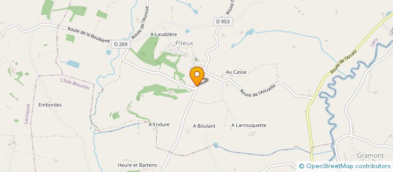 localisation de l'entreprise MONSIEUR FRANCIS CLAVERIE à PLIEUX