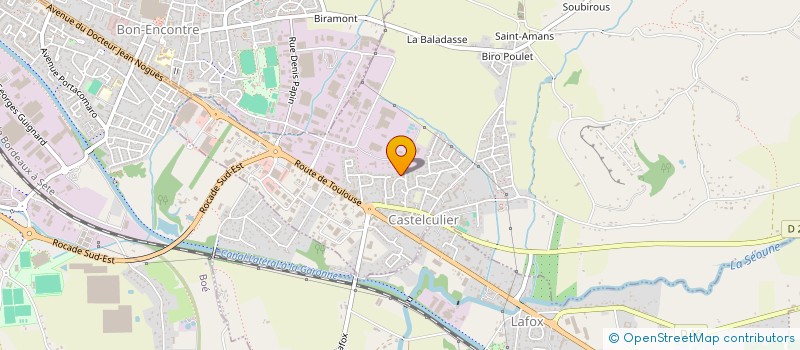 localisation de l'entreprise MONSIEUR FRANCIS CLEMENT  CASTELCULIER