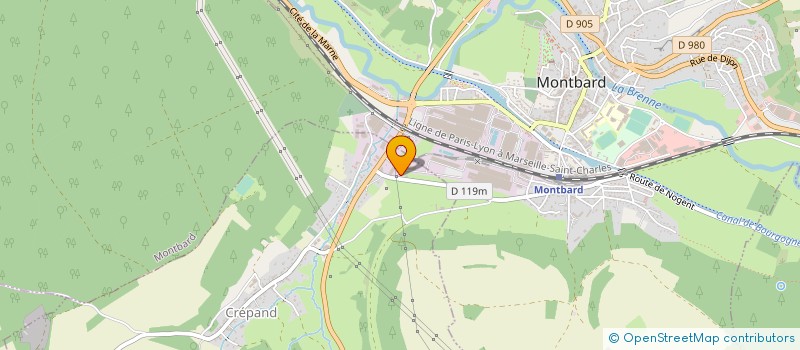 localisation de l'entreprise MONSIEUR FRANCIS CODFERT  CREPAND