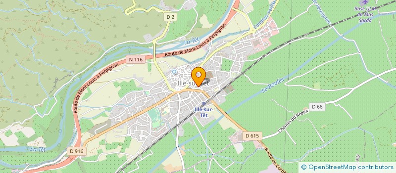 localisation de l'entreprise MONSIEUR FRANCIS COLOMER à ILLE-SUR-TET