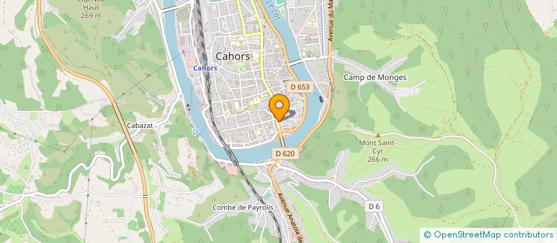 localisation de l'entreprise MONSIEUR FRANCIS COMBES  CAHORS