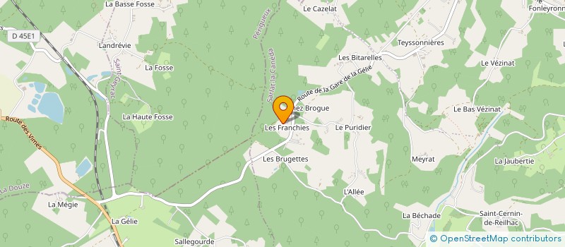 localisation de l'entreprise MONSIEUR FRANCIS CONTE  ROUFFIGNAC ST CERNIN DE R