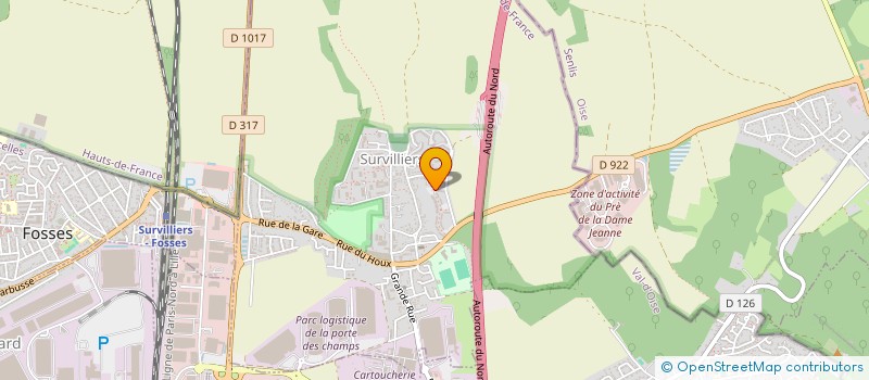 localisation de l'entreprise MONSIEUR FRANCIS CONTICELLO  SURVILLIERS