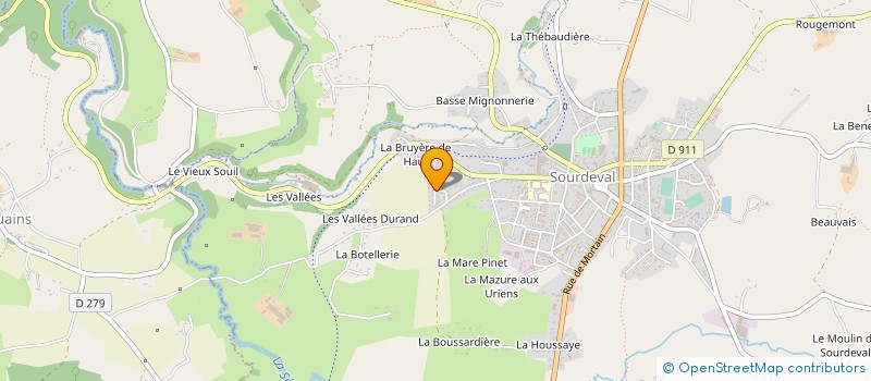 localisation de l'entreprise MONSIEUR FRANCIS COQUELIN  SOURDEVAL