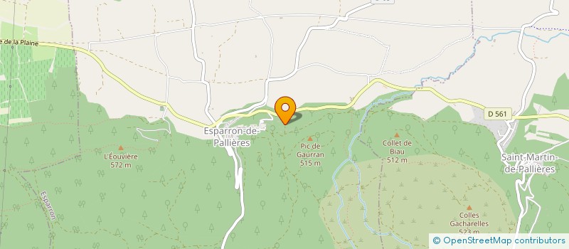 localisation de l'entreprise MONSIEUR FRANCIS COQUOZ  ESPARRON