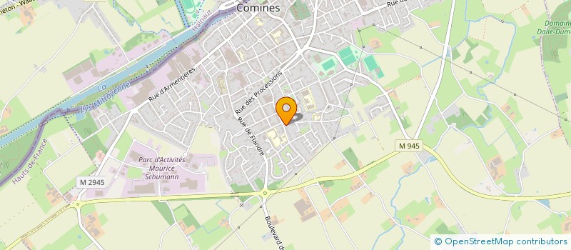 localisation de l'entreprise MONSIEUR FRANCIS COUROUBLE  COMINES