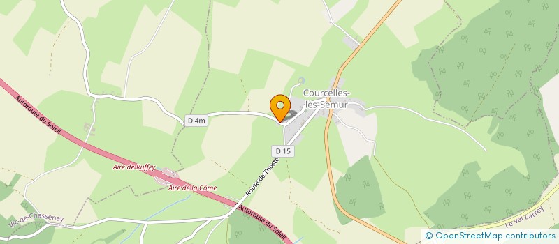 localisation de l'entreprise MONSIEUR FRANCIS COURSELLE  COURCELLES-LES-SEMUR