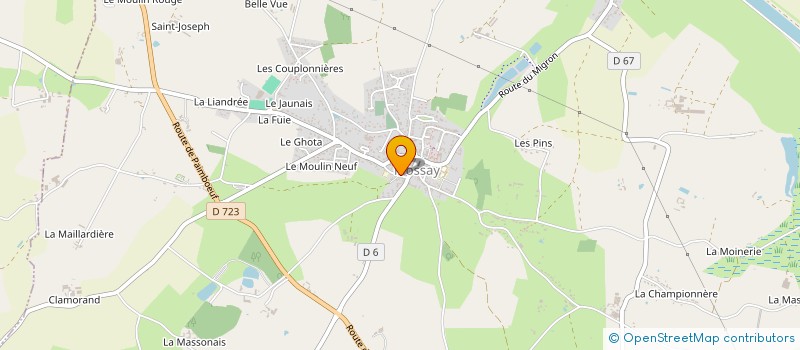 localisation de l'entreprise MONSIEUR FRANCIS COURTEMANCHE à FROSSAY