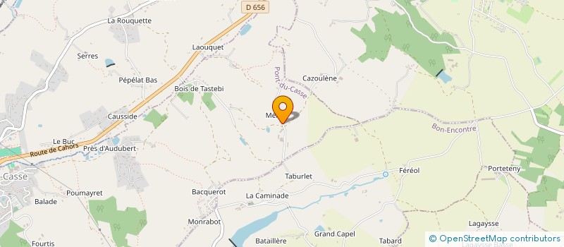 localisation de l'entreprise MONSIEUR FRANCIS COUSTOU  PONT-DU-CASSE