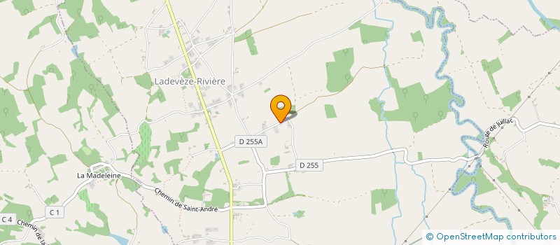 localisation de l'entreprise MONSIEUR FRANCIS CRESUT  LADEVEZE-RIVIERE