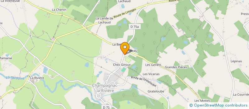 localisation de l'entreprise MONSIEUR FRANCIS CULSHAW à CHAMPAGNAC-LA-RIVIERE
