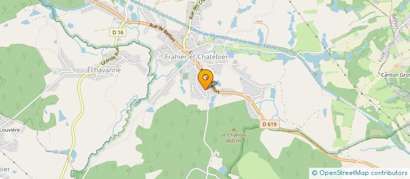 localisation de l'entreprise MONSIEUR FRANCIS CUNEY  FRAHIER-ET-CHATEBIER