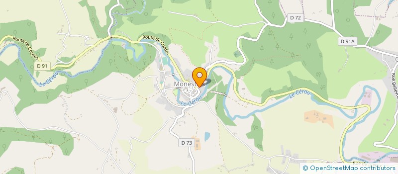 localisation de l'entreprise MONSIEUR FRANCIS DALET  MONESTIES