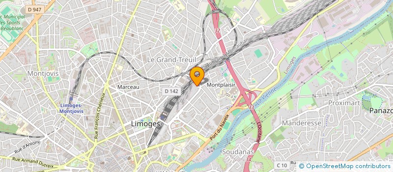 localisation de l'entreprise MONSIEUR FRANCIS DALFARAT à LIMOGES