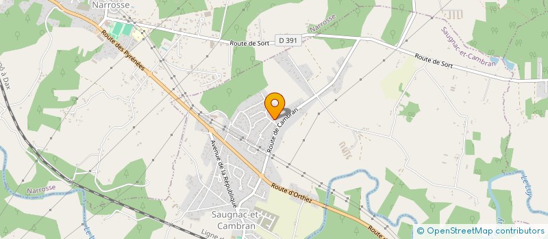 localisation de l'entreprise MONSIEUR FRANCIS DARRECAMP  NARROSSE