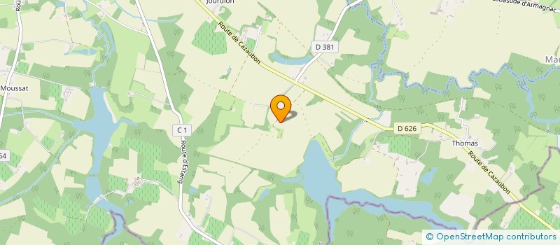 localisation de l'entreprise MONSIEUR FRANCIS DARROZE  SAINT-JUSTIN