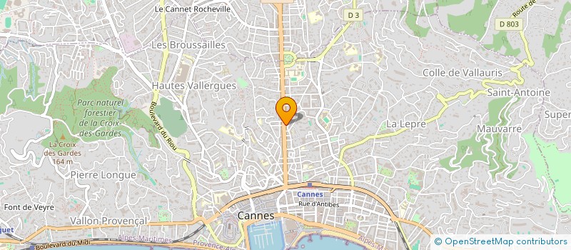 localisation de l'entreprise MONSIEUR FRANCIS DE FRANCESCHI à CANNES