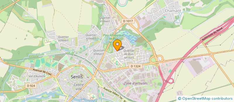 localisation de l'entreprise MONSIEUR FRANCIS DE GROOTE  SENLIS