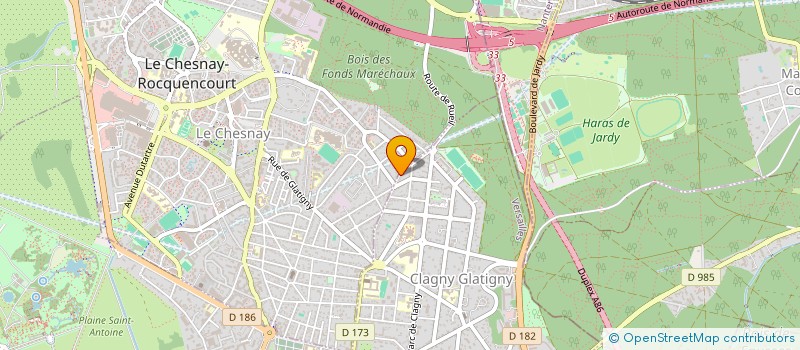 localisation de l'entreprise MONSIEUR FRANCIS DECOTIGNIE à VERSAILLES