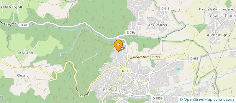 localisation de l'entreprise MONSIEUR FRANCIS DEHEEGHER  CHATEL-GUYON