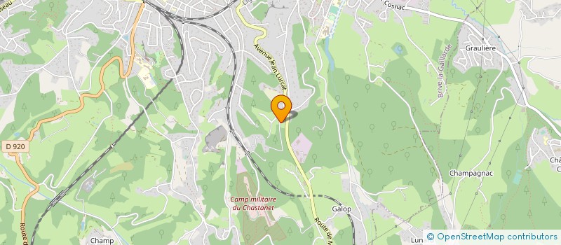 localisation de l'entreprise MONSIEUR FRANCIS DELAGE  BRIVE-LA-GAILLARDE