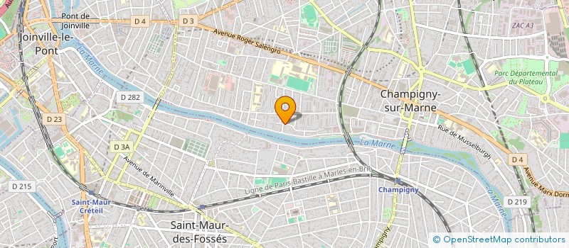 localisation de l'entreprise MONSIEUR FRANCIS DELAGE à CHAMPIGNY-SUR-MARNE
