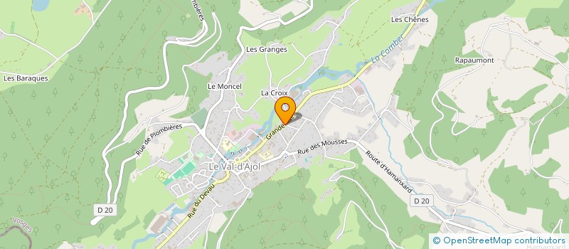 localisation de l'entreprise MONSIEUR FRANCIS DELALAIN  LE VAL-D'AJOL