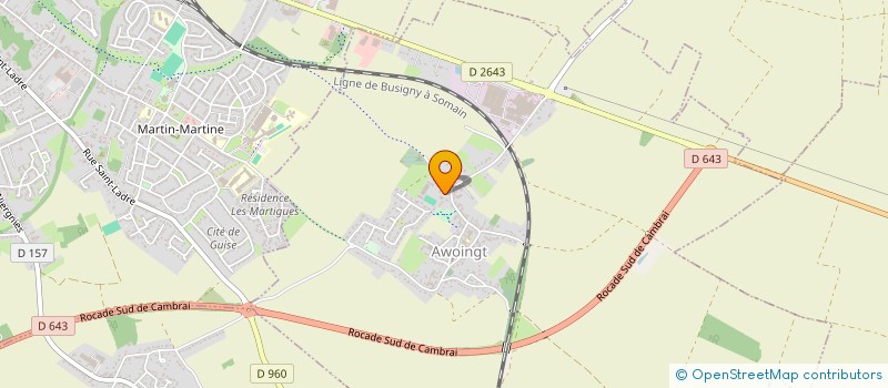 localisation de l'entreprise MONSIEUR FRANCIS DELFOLIE  AWOINGT