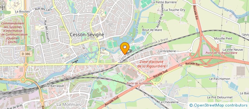 localisation de l'entreprise MONSIEUR FRANCIS DELINE à CESSON-SEVIGNE