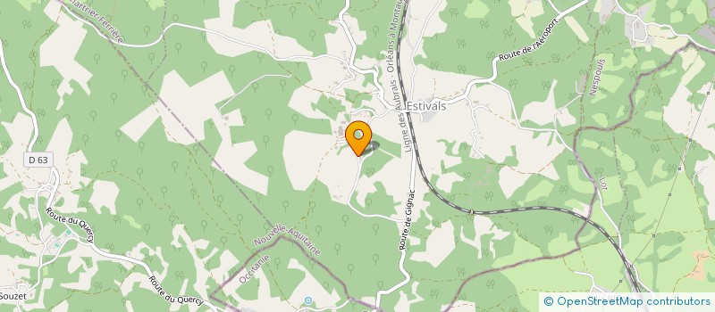 localisation de l'entreprise MONSIEUR FRANCIS DELMON  ESTIVALS