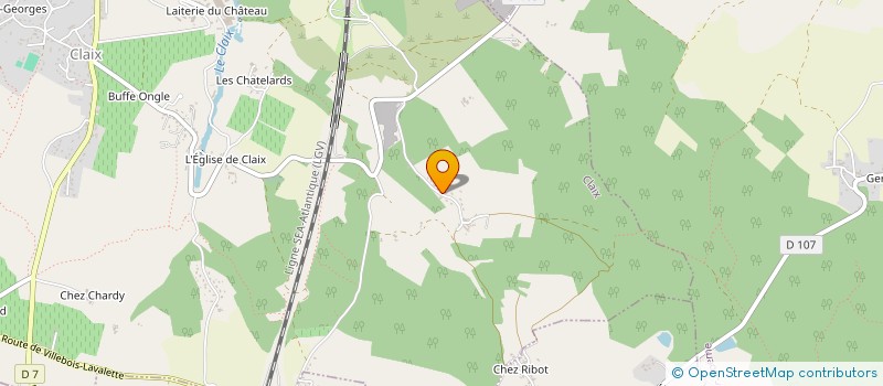 localisation de l'entreprise MONSIEUR FRANCIS DENEPOUX TURMEAU  CLAIX