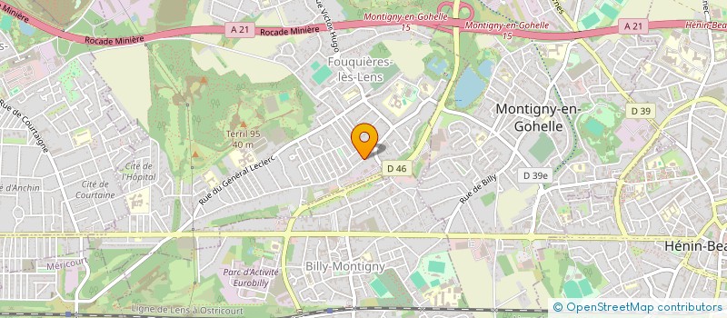 localisation de l'entreprise MONSIEUR FRANCIS DENOYELLE à FOUQUIERES-LES-LENS