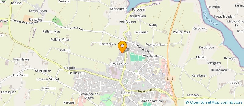 localisation de l'entreprise MONSIEUR FRANCIS DENYS  LANNILIS